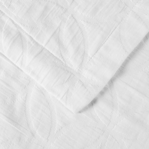 Superior Cotton Bedspread Set with Geometric Circles