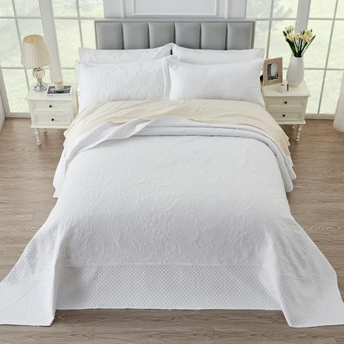 Suchbed California King Bedspread Set 128x120 Inches