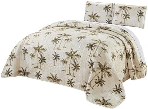 Grand Linen 3-Piece Reversible Bedspread Set
