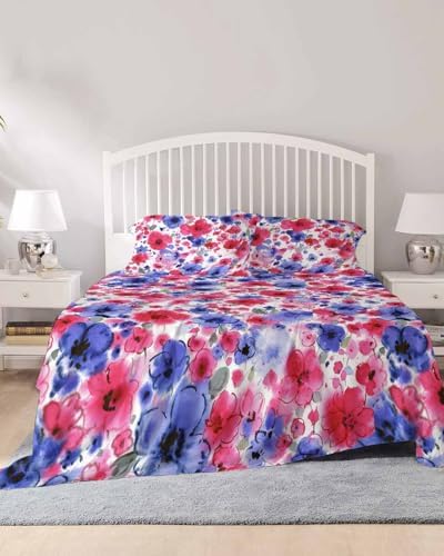 Boanket 4th of July Full Sheet Set 4 Piece Microfiber 1