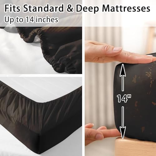 Pamnest Full Size Microfiber Bed Sheet Set with King Lion Pattern