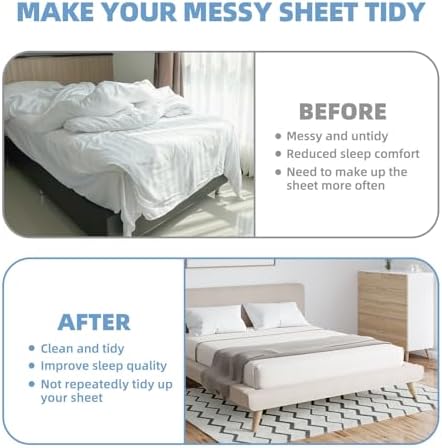 SARIUROS Bed Sheet Holders with Silicone Rings