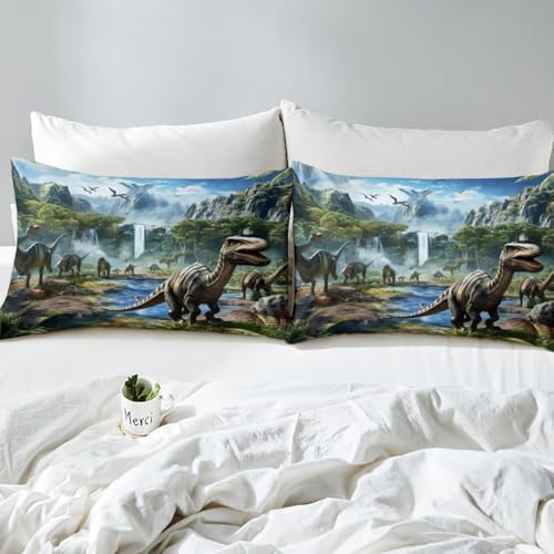Erosebridal Toddler Boys Dinosaur Duvet Cover Set