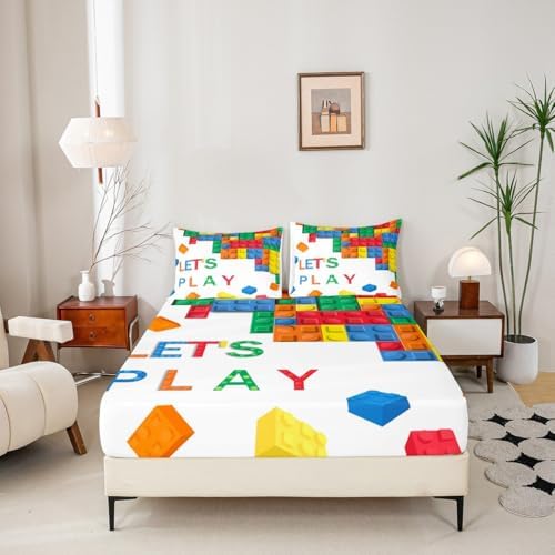 Feelyou King Size Kids Bed Sheet Set with Deep Pockets