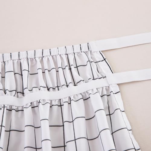 BESTORI Wrap Around Ruffled Bed Skirt Twin 39 x 75 15 Drop White