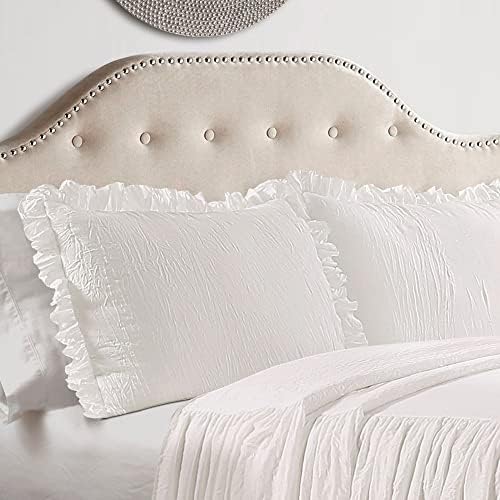 Lush Decor Ruffle Skirt Bedspread Set - Queen Grey 1