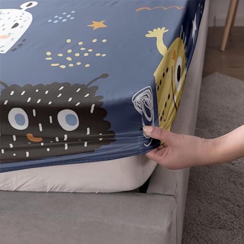 Smell Sunshine Monsters Sheets Set 4Pcs for Kids