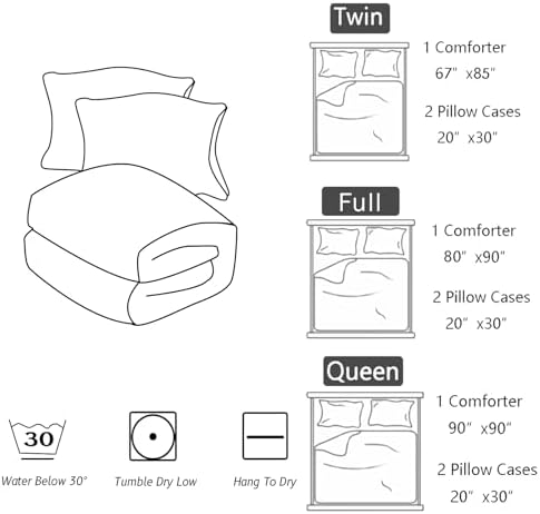 Geometric Turquoise Black 3-Piece Comforter Set