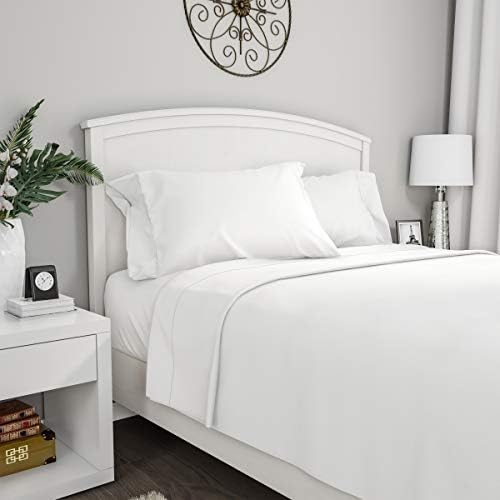 Lavish Home Brushed Microfiber Twin XL Sheet Set - White