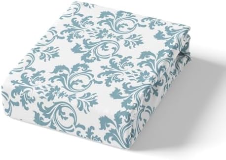 Erosebridal Damask Duvet Set Turquoise White Full Size