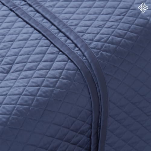 BIOWEAVES Organic Cotton Quilt Twin Set - GOTS Certified Diamond Stitched