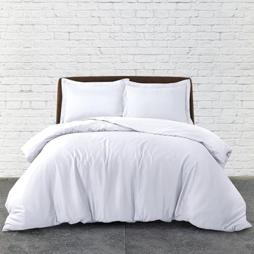 SereneSleep Cal King Duvet Cover Set - White