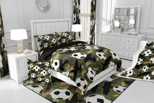 Erosebridal Camo Duvet Cover Set Twin Size 68x90