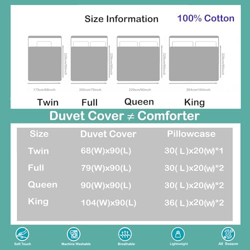 Erosebridal Cotton Duvet Cover Set Twin for Kids