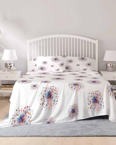 Boanket 4th of July Fireworks King Sheet Set 4 Piece