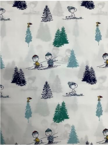 Peanuts Christmas Winter Themed Sheet Set - Queen