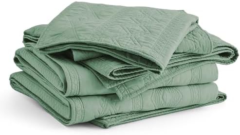 Bedsure 100 Cotton Queen Quilt Set with Pillow Shams