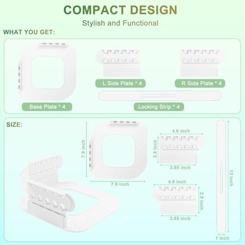 Astrumix Bed Sheet Holders Set of 4 White 1