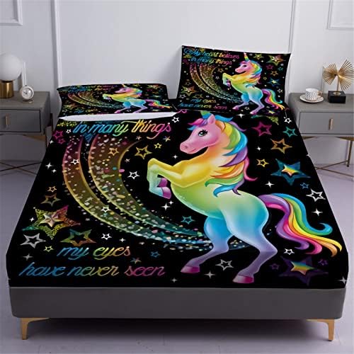 Zillons DXH Unicorn Bedding Set Queen Size