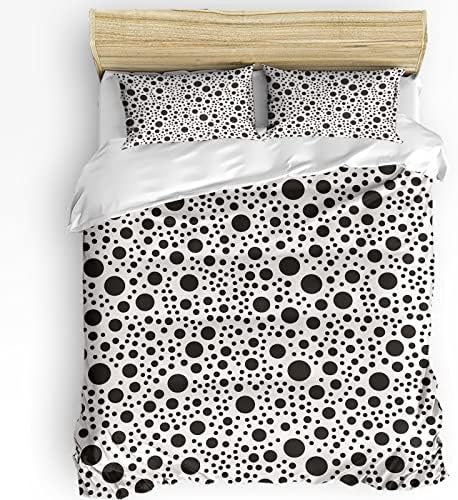 LooPoP California King Duvet Cover Set with Zipper and 2 Pillow Cases