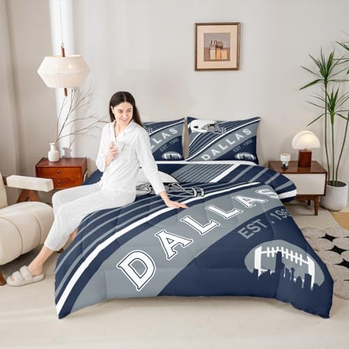 Erosebridal 2Pcs Football Comforter Set Twin Size