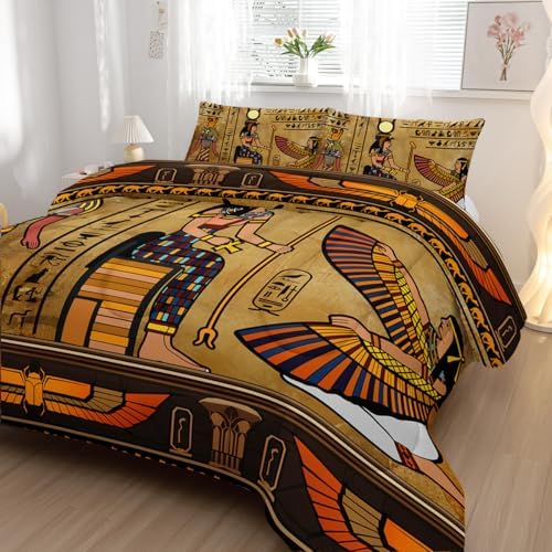 Nttopship Ancient Egypt Comforter Set for Kids