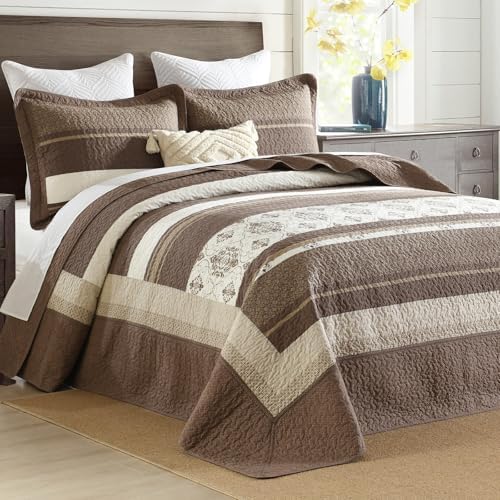 DDUOXIN King Bedspread 120x120 3 Piece Set 1