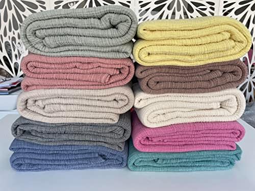 BONPERLA 4 Layer Muslin Blanket Set - Indigo Blue