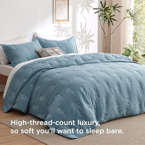 Bedsure Botanical Floral Quilt Set King Size