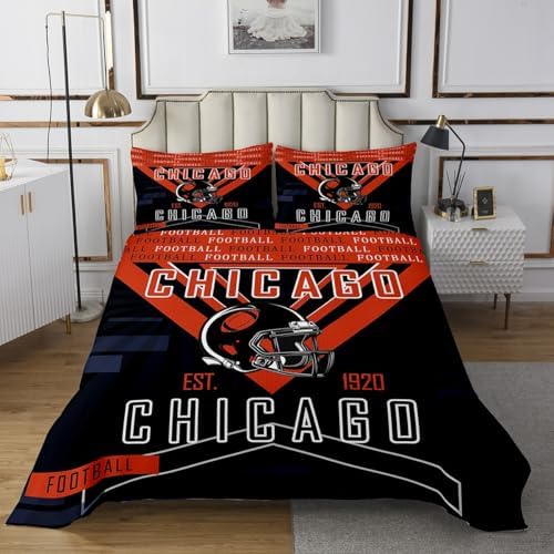 Feelyou Football Coverlet Set Twin Size 1