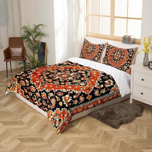 Homewish European Floral Pattern Queen Duvet Cover Set