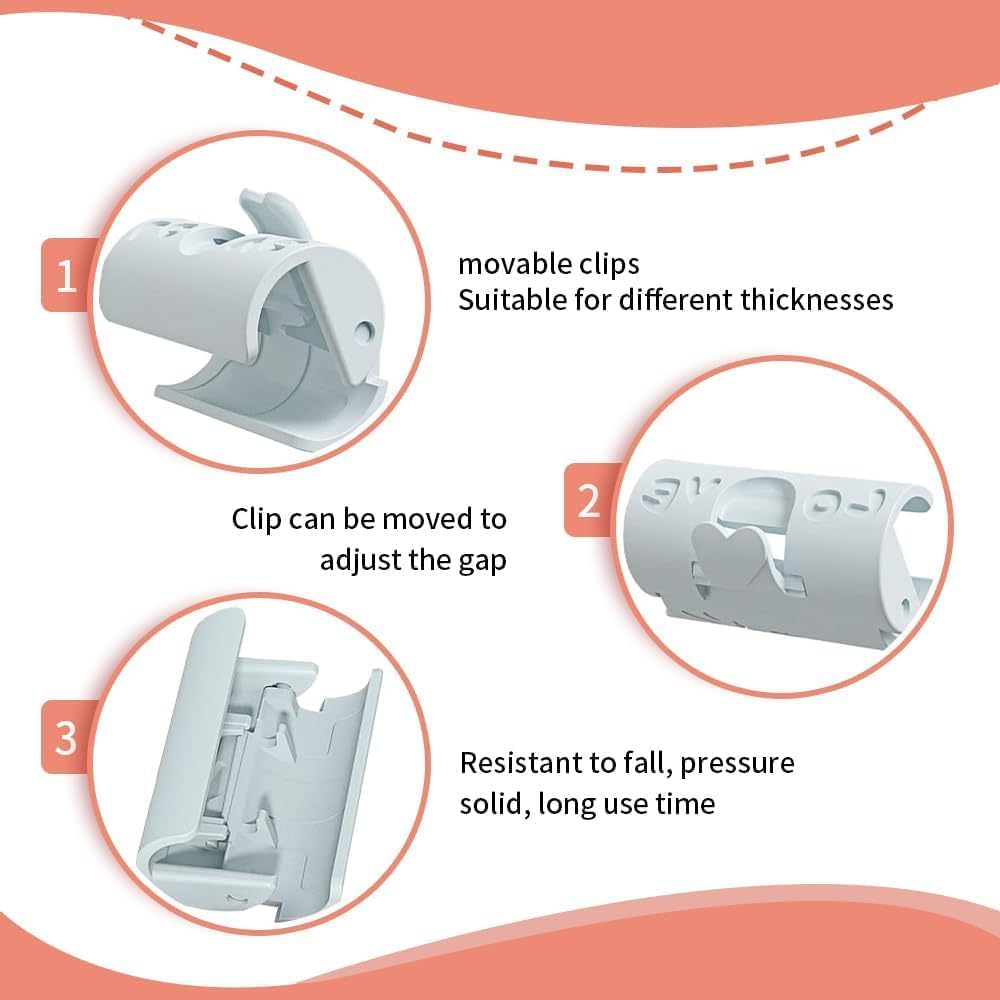 12 Pcs Pink Bed Sheet Grippers Fasteners Clips