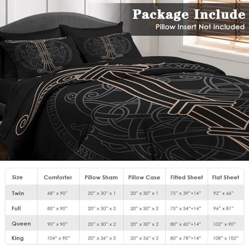 Pamnest Comforter Set King Size 7 Pcs Bedding