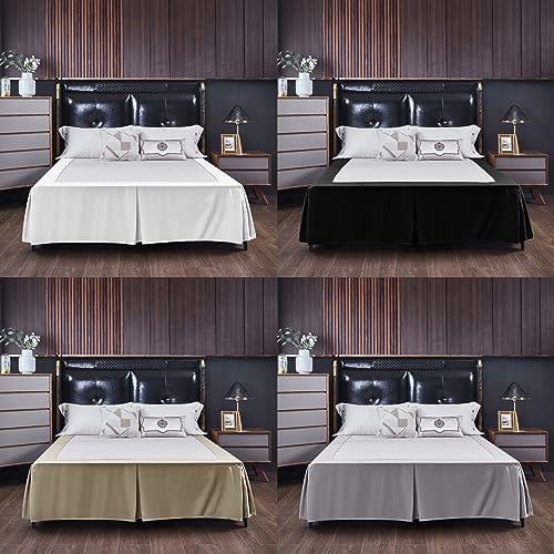 Reidio 1pc Bed Skirt 15 Inch Drop Queen Size