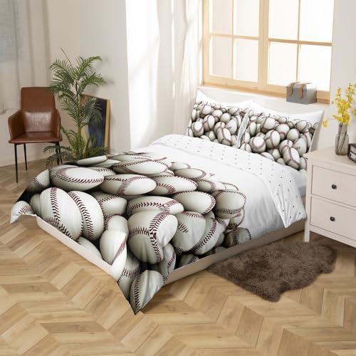 Erosebridal Baseball Pile Duvet Cover Set Twin Size