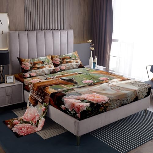 Manfei Sewing Kids Sheet Set 4PCS
