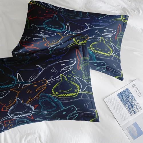 Pamnest King Size Bed Sheet Set with Ocean Design