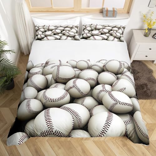 Erosebridal Baseball Pile Duvet Cover Set Twin Size