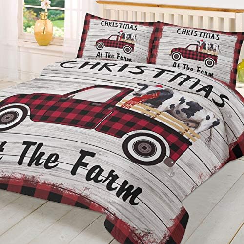 LooPoP Farm Christmas Comforter Set 3 Piece