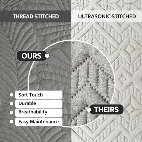 Petrichor Gray Bedspread King Size Set