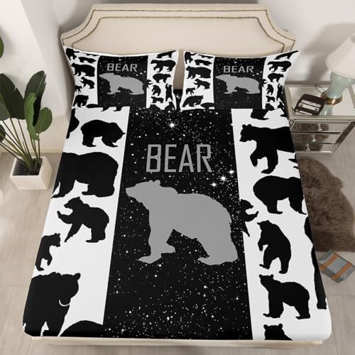 Feelyou Bear Sheet Set Kids 3D Country Bedding