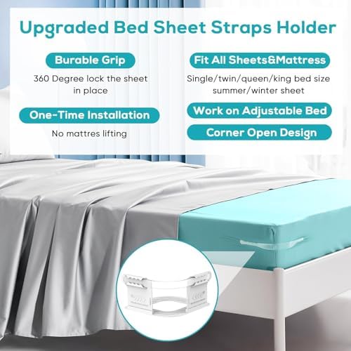 Bed Sheet Holder for Corners Universal Fit