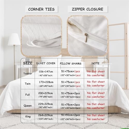 jejeloiu Paris Themed Duvet Cover Set