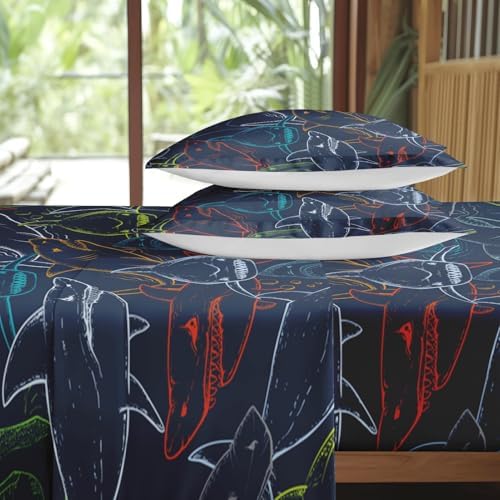 Pamnest King Size Bed Sheet Set with Ocean Design