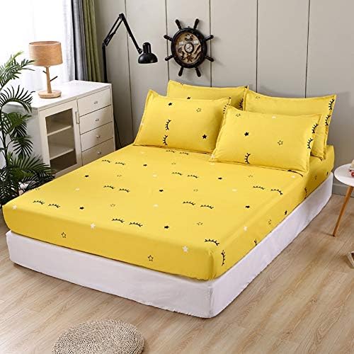 Feelyou Cartoon Stars Bed Sheet Set for Kids Adults