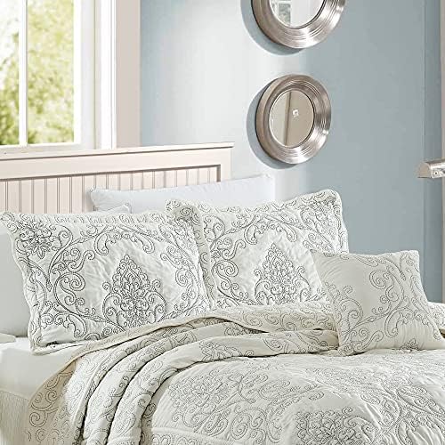 Home Soft Things Damask 4 Piece Bedspread Set 1