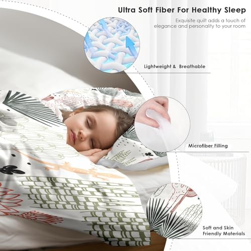 Pamnest Comforter Set Full Size - Cactus Flower Floral Design