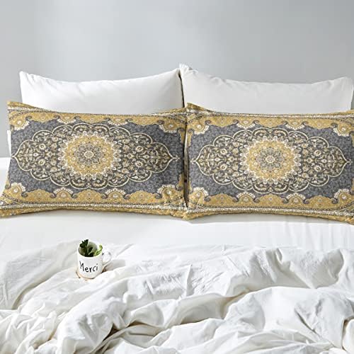 Erosebridal Bohemian Floral Duvet Cover Set