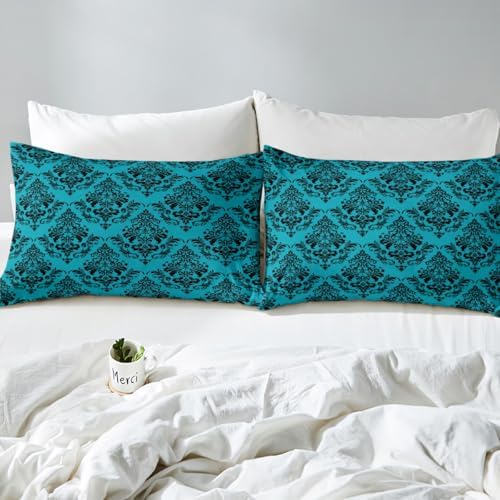 Gothic Bohemian Floral Twin Fitted Sheet Set