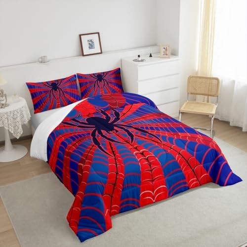 Manfei Spider Web Kids Comforter Set King Size